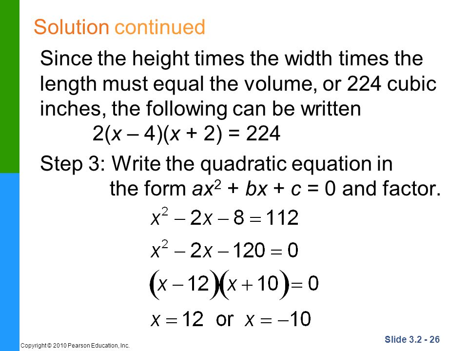 Quadratic Equations and Problem Solving - ppt video online download